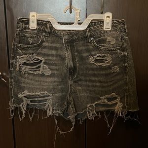 AE Crossover Denim Mom Shorts